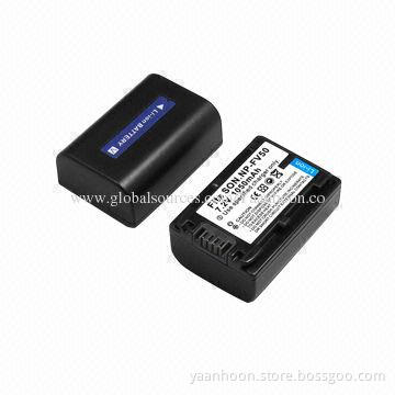 Camera Battery for Sony NP-FV-50, Replacement for HC3/DCR/DVD308/DVD508/DVD405/DVD505